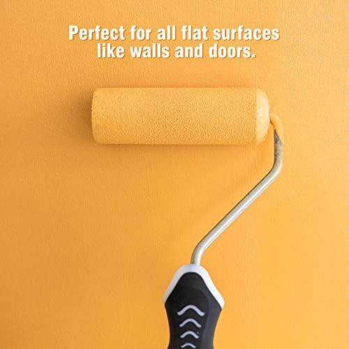 Mister Rui High Density Foam Paint Roller, 10 pcs, 4 Inch Mini Paint Roller