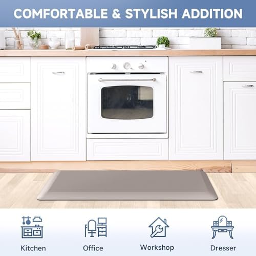 4/5 Inch Thick Kitchen Mats for Floor, StepRite Kitchen Rug for Standing