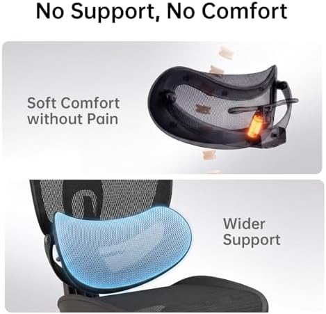 SIHOO Doro C300 Pro V2 Ergonomic Office Chair with Footrest, Jet Black