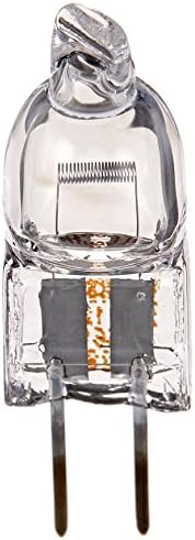 Sylvania 58655 20-Watt 12-Volt Tungsten Halogen Quartz Lamp with Clear Finish and G4 Bi-Pin Base, 1 Pack # 20T3QCLRP