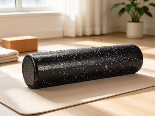 Foam Roller 24 x 6 Inch High Density – Firm Muscle Massage for Back, Legs, Full Body Recovery
