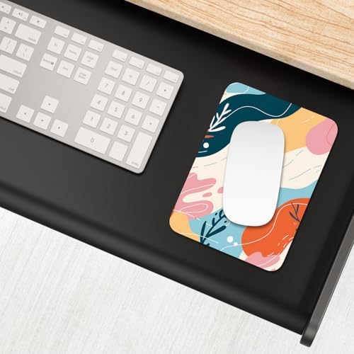Small Mouse Pad, Mini Mouse Pad 6 x 8 Inch, Thick Rubber Waterproof Mouse Mat, Cute Mousepad for Women Men Wireless Mouse Laptops Home Office, Abstract Figure