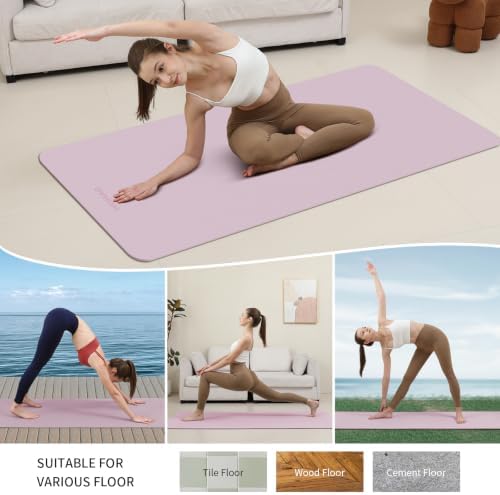 Extra Wide & Thick 8mm Yoga Mat, 72"x31.5"