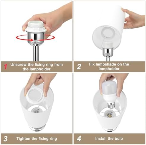 Dicoool Touch Table Lamp for Bedroom Set of 2 - Small Desk Lamp for Dorm
