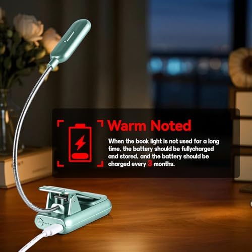 VAVOFO Rechargeable Reading Light, Clip on Book Light for Reading in Bed