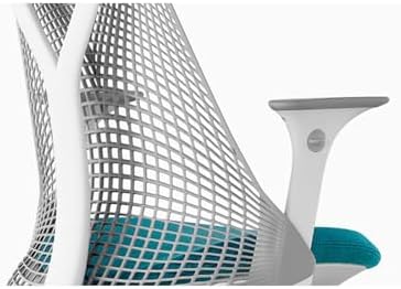Office Chair Armrest Pad Replacement Compatible with Herman Miller sayl Office Chair Fixed and Height Adjustable Arms, Vinyl, Light Gray (Pair)