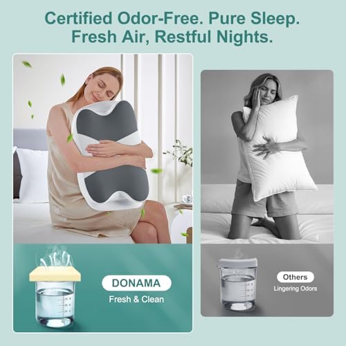 DONAMA Cervical Pillow Ergonomic Memory Foam Pillow for Neck Support