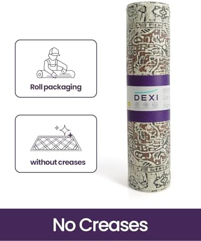 DEXI Kitchen Mats for Floor Cushioned 24x35 Cream Red