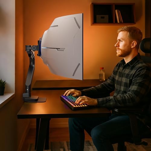 ARES WING Steel Monitor Mount Reinforcement Plate for Fragile Tabletop
