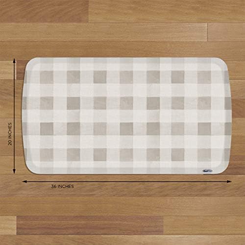 GelPro Elite Premium Gel + Foam 3/4" Thick Anti-Fatigue Floor Mat, 20" x 36", Farmhouse Tan