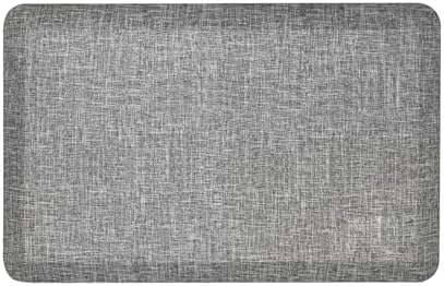 Anti Slip 3/4 inchs Anti Fatigue Kitchen Floor Mat, Ergonomic Comfort Standing Mat, Waterproof Kitchen Runner for Home, Kitchen, Office, Laundry, Garage (Light Gray, 20" x 32" -0.75")