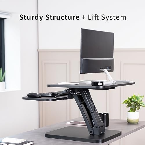 VIVO Black 25 in Standing Desk Converter, DESK-V001G