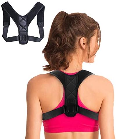 FUYERLI Posture Corrector for Men and Women, Adjustable Clavicle Brace,Improve Thoracic Kyphosis, Shoulder Support (REG 27''- 41'')