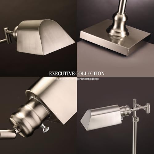 O'Bright Arcadia Pharmacy Desk Lamp, Brushed Nickel