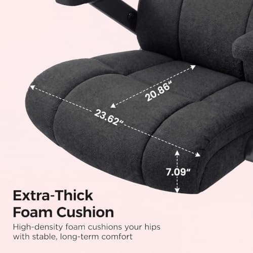 Big and Tall Office Chair with Massage and Heat