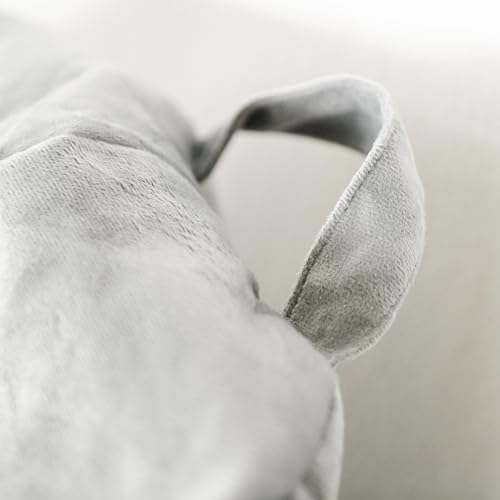 Big Joe Milano Bean Bag Chair for Kids, Teens, Adults, Gray Plush, Ultra-Soft Polyester, Lightweight Seat for Reading Nook and Gaming, 2.5 foot Refillable