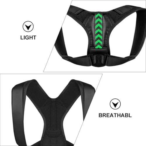Adjustable Hunchback Corrector Back Brace Upper Back Posture Corrector Strap with Shoulder Support Belt for Sitting Posture Men and Women 16.53 X 6.69 X 0.39 in