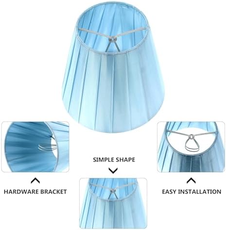 OSALADI Decorative Blue Lamp Shade Simple Chic Cloth Cover for Table Wall Floor Lamps Home Lighting Accessory Soft Light Filter for Bedroom and Study