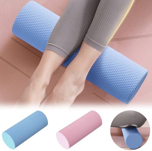 12 Inch EVA Soft Dot Foam Roller for Muscle Therapy, Yoga and Balance Exercises, High-Density Massage Roller, Foam Roller for Back, Legs for Home, Gym and Travel (Pink#L)