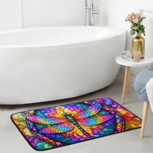 Dragonfly Kitchen Mats Cushioned Anti Fatigue Kitchen Rugs Non-Slip B-1
