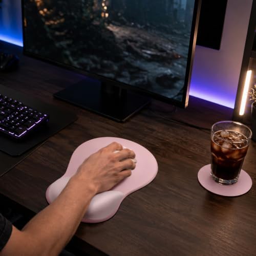 MOSISO Wrist Rest Mouse Pad Set, Ergonomic Mousepad with Wrist Support