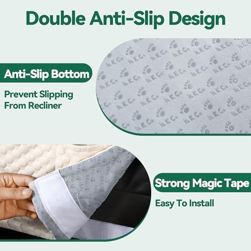 MABOZOO Neck Pillows for Recliners with Pocket,Headrest Cushion for Neck Pain Relief and Cervical Support,Recliner Head Pillow for Side Sleeping at Home, Office or Traveling (Coffee)