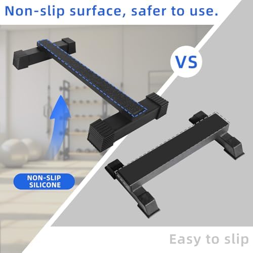 Steel Calf Raise Bar: Standing Calf Raise Machine - Calf Stretching Squat Foot Leg Stretch Block