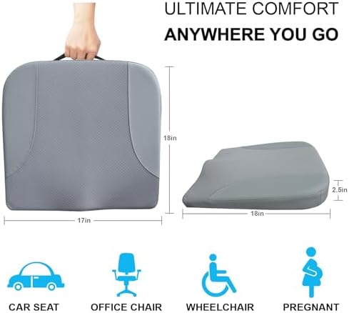 Allaboutsla Car Seat Cushion, Car Seat Cushions for Long Driving