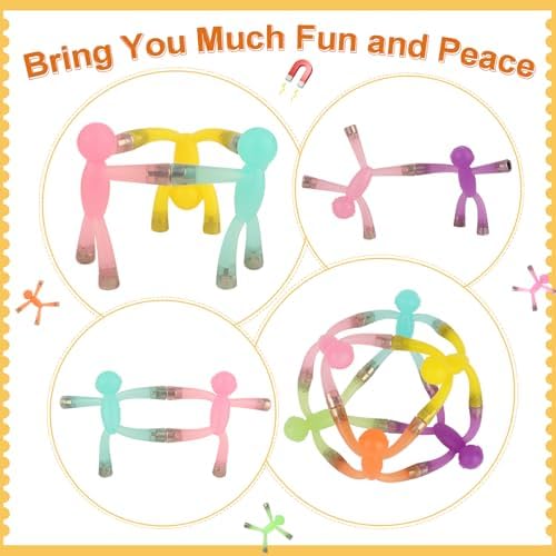 laleay Magnetic Men Fidget Toys, 12PCS People Figures for Kids Adults Gifts