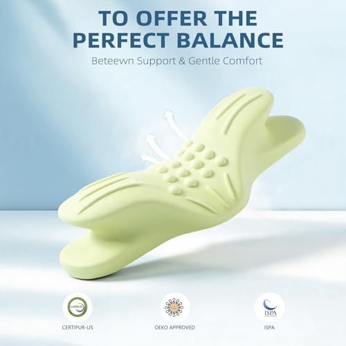 Butterfly Cervical Neck Pillow for Sleeping, Ergonomic Memory Foam Pillow