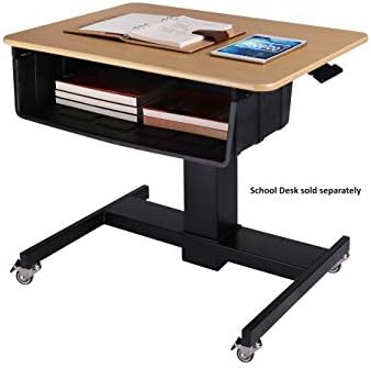 Rocelco Book Box for 28" Height Adjustable Mobile School Standing Desk (R MSD-BB)