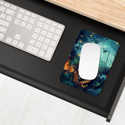 Small Mouse Pad, Mini Mouse Pad 6 x 8 Inch, Thick Rubber Waterproof Mouse Mat, Cute Mousepad for Women Men Wireless Mouse Laptops Home Office, Pretty Cat