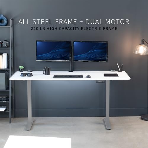 VIVO White Dry Erase 71 x 30 in Standing Desk, DESK-KIT-E2G7WE