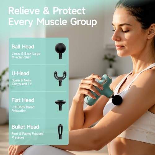 HEYCHY Super Mini Massage Gun Deep Tissue Portable Muscle Massager, C1 MINI