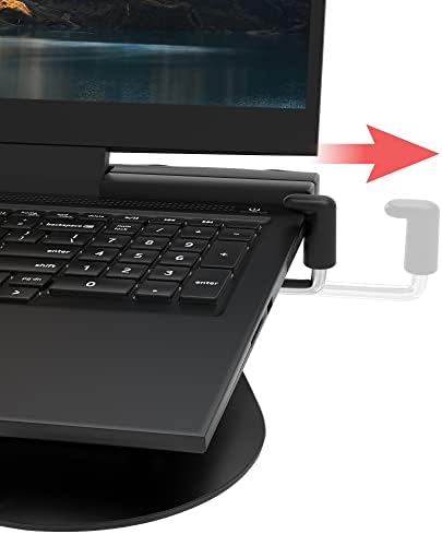 CTA Digital Laptop Desk Mount – Articulating Desk Mount Clamp for Laptops with Built-in Cooling Fan (LT-DMCGCF)