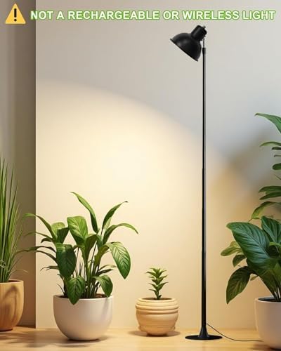 yadoker Plant Grow Light for Indoor Plant, Aluminum LED Grow Light,Elevating Plant Lamp,Height Adjustable,Automatic Timer with 8/12/18Hours,10-Level Brightness,Ideal for Large Plant Grow