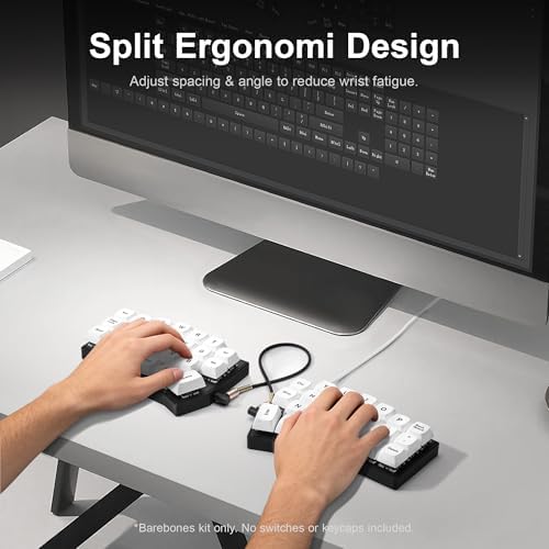 YIVU Corne V4 Split Ergonomic Mechanical Keyboard DIY Barebone Kit, Wired