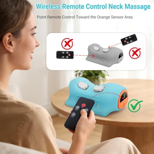 4-in-1 Neck Massager Pillow with Heat, Vibration and Gentle Stretching