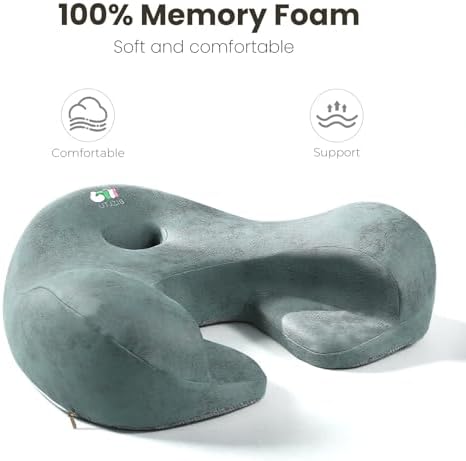 Meditation Cushion Memory Foam Floor Pillow for Cross Legged Sitting