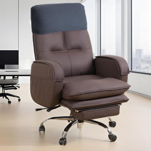 Stretch Office Chair Headrest Cover Jacquard Headrest Slipcover for Office Chairs Non Slip Head Rest Chair Furniture Protector for High Back Computer Chairs Set of 4 Dark Gray