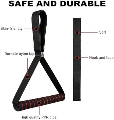 Y Neck Strap Cervical Traction Device for Neck, Neck Stretcher Strap with Comfort ABS Handle,Chin Strap, Spine Chiropractic Decompression Tool