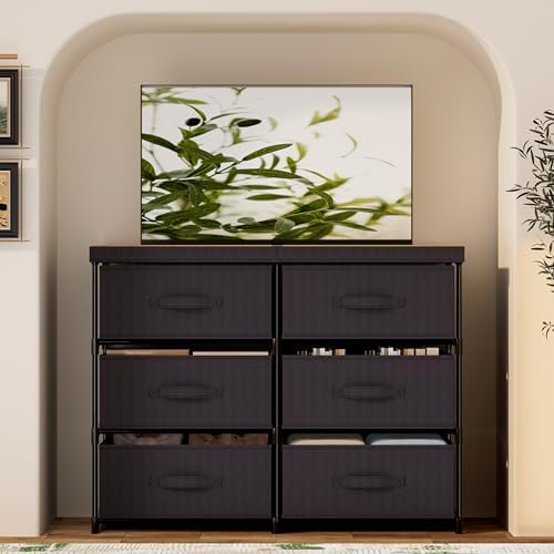 GcdPai Dresser 6 Fabric Drawer Stand Desktop Plastic Support Tube