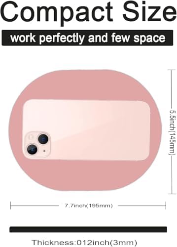 Small Mouse Pad, Mini Mouse Pad, Portable Waterproof with Anti-Slip Base,Pink 5x7 Inch