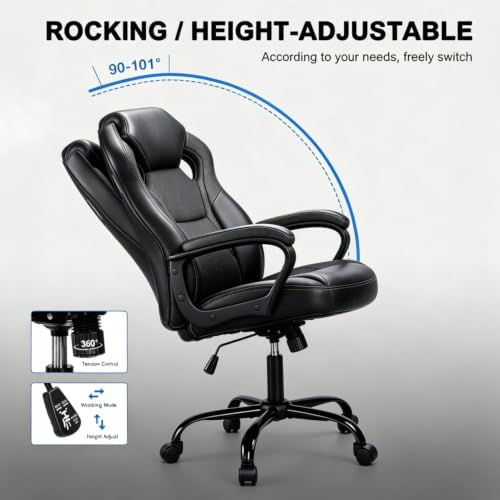 3 IN 1 Gaming Office Study Chair, Breathable Mesh Back Computer Desk Chair