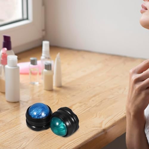 GANAZONO Massage Balls 2 Pack Resin ABS Hand Held Roller Massager