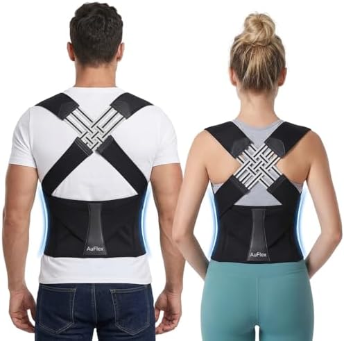 Posture Corrector for Women and Men, Adjustable Back Support Brace & Shoulder Straightener, Upper Back Posture Alignment Support -S, M, L,