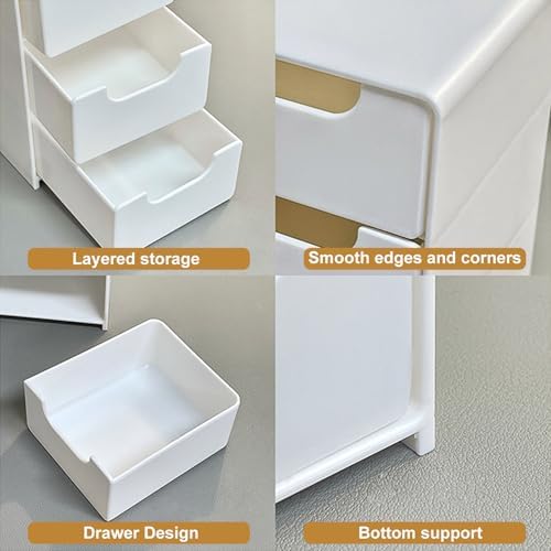 Mini Desktop Storage Unit for Beads Jewelry Makeup & Craft Supplies Small Storage Drawers for Tea Bag Sugar Packet Ponytail Holders and Bobby Pins Daily Wear Jewelry Nail little items girl gifts