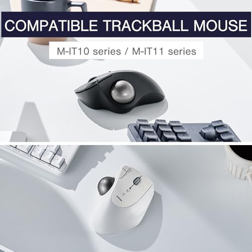 ELECOM Trackball Replacement Ruby Ball Bearing Unit,Compatible IST Trackball M-IT10 and M-IT11, Gray (M-RS10)