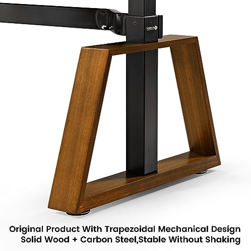 EUREKA ERGONOMIC 63" L-Shaped Standing Desk with Dual Drawers, Height Adjustable Sit-Stand Executive Desk with Monitor Stand, Right, Black