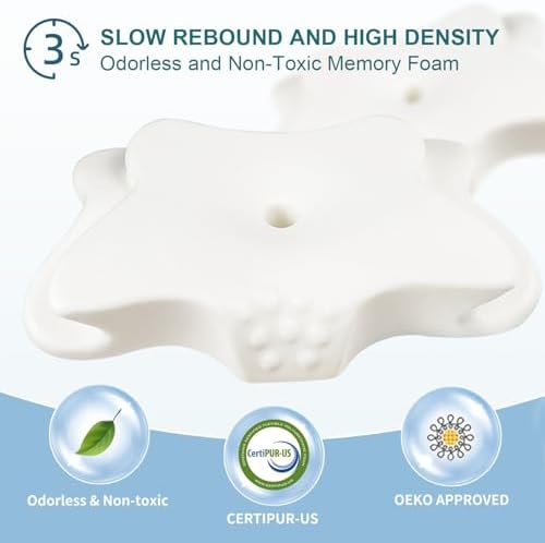 CHxxy Cervical Pillow for Neck Pain Relief, Memory Foam Pillows